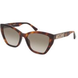 Safilo GmbH Moschino 155/S Herren-Sonnenbrille Vollrand Butterfly Kunststoff-Gestell, Havanna