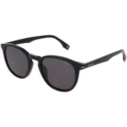 DE RIGO Vision D.A.CH. GmbH Police SPLU82 Herren-Sonnenbrille Vollrand Quadratisch Acetat-Gestell, Schwarz