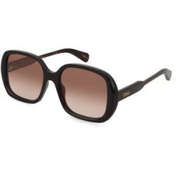Kering Eyewear Spa Chloé CH0222S Unisex-Sonnenbrille Vollrand Quadratisch Acetat-Gestell, Havanna