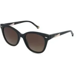 Safilo GmbH Carolina Herrera HER 0360/S Damen-Sonnenbrille Vollrand Quadratisch Acetat-Gestell, Schwarz