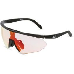 Marcolin Deutschland GmbH Adidas SP0015 Unisex-Sonnenbrille Vollrand Quadratisch Acetat Spritzguss-Gestell, Schwarz