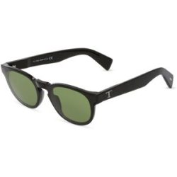 Marcolin Deutschland GmbH Tod's TO0324 Unisex-Sonnenbrille Vollrand Panto Kunststoff-Gestell, Schwarz