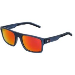 Safilo GmbH Tommy Hilfiger Eyewear TH 1977/S Herren-Sonnenbrille Vollrand Quadratisch Kunststoff-Gestell, Blau
