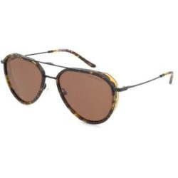 Luxottica Fashion Brillen Vertriebs GmbH Emporio Armani EA2163 Herren-Sonnenbrille Vollrand Pilot Metall-Gestell, Schwarz