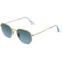 Luxottica Fashion Brillen Vertriebs GmbH Ray-Ban RB 3548N HEXAGONAL Herren-Sonnenbrille Vollrand Panto Edelstahl-Gestell, Gold