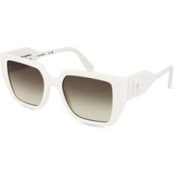 Marchon Germany GmbH Karl Lagerfeld KL6098S Unisex-Sonnenbrille Vollrand Quadratisch Kunststoff-Gestell, Weiß