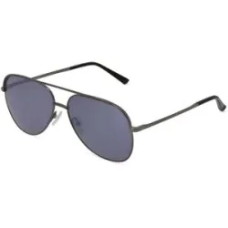 Xiamen Careyou Optical Co., Ltd Fielmann CY 006 SUN CL Unisex-Sonnenbrille Vollrand Pilot Edelstahl-Gestell, Grau