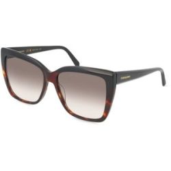 Marchon Germany GmbH Ferragamo SF1102S Damen-Sonnenbrille Vollrand Eckig Acetat-Gestell, Schwarz