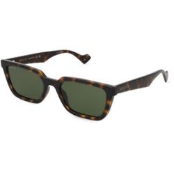 Kering Eyewear Spa Gucci GG1539S Unisex-Sonnenbrille Vollrand Quadratisch Acetat Spritzguss-Gestell, Havanna
