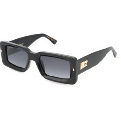 Safilo GmbH Dsquared2 207424 Herren-Sonnenbrille Vollrand Eckig Acetat-Gestell, Schwarz