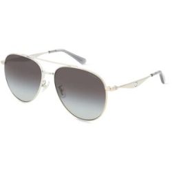 Luxottica Fashion Brillen Vertriebs GmbH Coach HC7169 Damen-Sonnenbrille Vollrand Pilot Metall-Gestell, Silber