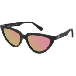 Marchon Germany GmbH Calvin Klein Jeans CKJ23658S Unisex-Sonnenbrille Vollrand Butterfly Kunststoff-Gestell, Schwarz
