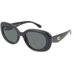 Luxottica Fashion Brillen Vertriebs GmbH Coach 0HC8391U Damen-Sonnenbrille Vollrand Oval Kunststoff-Gestell, Schwarz