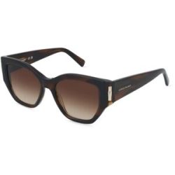 Marchon Germany GmbH Longchamp LO764S N Damen-Sonnenbrille Vollrand Butterfly Acetat-Gestell, Braun