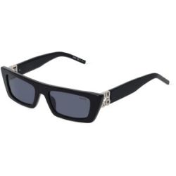 Safilo GmbH Hugo HG 1256/S Damen-Sonnenbrille Vollrand Quadratisch Acetat-Gestell, Schwarz