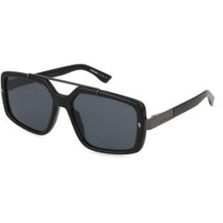 Safilo GmbH Dsquared2 D2 0120/S Herren-Sonnenbrille Vollrand Quadratisch Acetat-Gestell, Schwarz