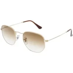 Luxottica Fashion Brillen Vertriebs GmbH Ray-Ban RB3548 Unisex-Sonnenbrille Vollrand Quadratisch Metall-Gestell, Gold