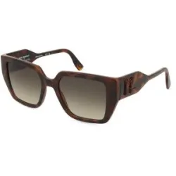 Marchon Germany GmbH Karl Lagerfeld KL6098S Unisex-Sonnenbrille Vollrand Quadratisch Kunststoff-Gestell, Havanna
