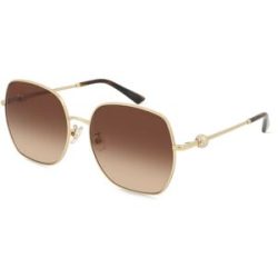 Luxottica Fashion Brillen Vertriebs GmbH Jimmy Choo 0JC4008HD Damen-Sonnenbrille Vollrand Quadratisch Metall-Gestell, Gold