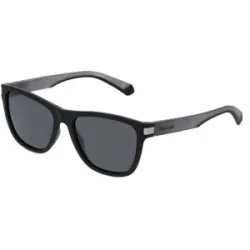 Safilo GmbH Polaroid PLD 2138/S Herren-Sonnenbrille Vollrand Quadratisch Kunststoff-Gestell, Schwarz