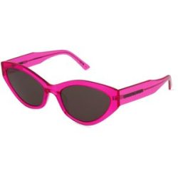 Kering Eyewear Spa Balenciaga BB0306S Unisex-Sonnenbrille Vollrand Butterfly Acetat-Gestell, Pink