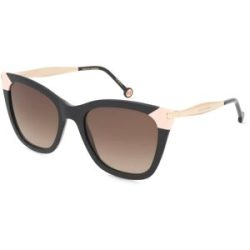 Safilo SpA Carolina Herrera HER 0307/S Damen-Sonnenbrille Vollrand Panto Acetat-Gestell, Schwarz