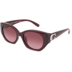 Luxottica Fashion Brillen Vertriebs GmbH Coach HC8407U Damen-Sonnenbrille Vollrand Oval Kunststoff-Gestell, Rot