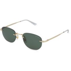 Kering Eyewear Spa Montblanc MB0303S Herren-Sonnenbrille Randlos Eckig Metall-Gestell, Gold