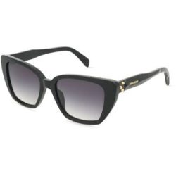 DE RIGO Vision D.A.CH. GmbH Zadig & Voltaire SZV472 Damen-Sonnenbrille Vollrand Geometrisch Kunststoff-Gestell, Schwarz