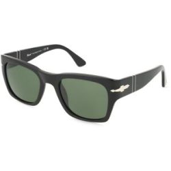 Luxottica Fashion Brillen Vertriebs GmbH Persol 0PO3384S Unisex-Sonnenbrille Vollrand Quadratisch Acetat-Gestell, Schwarz