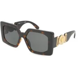 Luxottica Fashion Brillen Vertriebs GmbH Versace VE4478U Damen-Sonnenbrille Vollrand Quadratisch Kunststoff-Gestell, Havanna