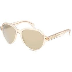 Luxottica Fashion Brillen Vertriebs GmbH Moncler ME6005 SWANSPAN Unisex-Sonnenbrille Vollrand Pilot Acetat-Gestell, Beige