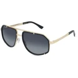 Safilo GmbH Dsquared2 D2 0190/S Herren-Sonnenbrille Vollrand Eckig Metall-Gestell, Schwarz