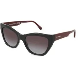 Luxottica Fashion Brillen Vertriebs GmbH Emporio Armani 0EA4176 Damen-Sonnenbrille Vollrand Cat Eye Acetat-Gestell, Schwarz
