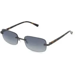 Fielmann AG Fielmann BD 610 SUN CL CALVIN Unisex-Sonnenbrille Randlos Quadratisch Edelstahl-Gestell, Grau