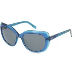Charmant GmbH Europe Esprit ET40131 Damen-Sonnenbrille Vollrand Cat Eye Acetat-Gestell, Blau