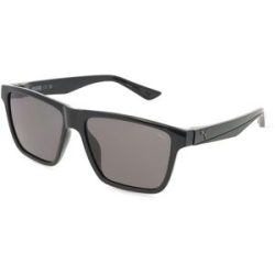 Kering Eyewear Spa Puma PU0484S Unisex-Sonnenbrille Vollrand Quadratisch Kunststoff-Gestell, Schwarz