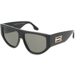 Marchon Germany GmbH Victoria Beckham VB676S Damen-Sonnenbrille Vollrand Quadratisch Acetat-Gestell, Schwarz