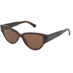 Kering Eyewear Spa Bottega Veneta BV1319S Damen-Sonnenbrille Vollrand Cat Eye Acetat-Gestell, Havanna