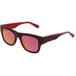 Marchon Germany GmbH Calvin Klein CKJ22637S Unisex-Sonnenbrille Vollrand Quadratisch Kunststoff-Gestell, Rot