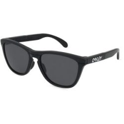 Luxottica Fashion Brillen Vertriebs GmbH Oakley OO9284 FROGSKINS RANGE Herren-Sonnenbrille Vollrand Rund Kunststoff-Gestell, Schwarz