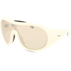 Luxottica Fashion Brillen Vertriebs GmbH Moncler ME8004 Unisex-Sonnenbrille Vollrand Pilot Kunststoff-Gestell, Beige