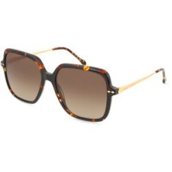 Safilo GmbH Isabel Marant IM 0229/S Damen-Sonnenbrille Vollrand Quadratisch Acetat-Gestell, Havanna