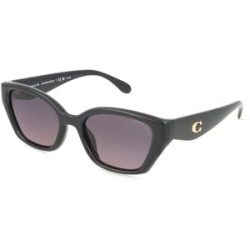 Luxottica Fashion Brillen Vertriebs GmbH Coach 0HC8434U CBY91 Damen-Sonnenbrille Vollrand Geometrisch Kunststoff-Gestell, Schwarz
