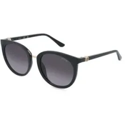 Marcolin Deutschland GmbH Guess GU00282 Damen-Sonnenbrille Vollrand Rund Kunststoff-Gestell, Schwarz