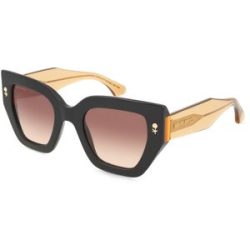 Safilo GmbH Etro 0010/S Damen-Sonnenbrille Vollrand Quadratisch Acetat-Gestell, Schwarz