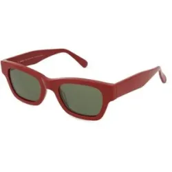 Suncute Industries Co., Ltd. Fielmann MC 624 SUN FA SKY Unisex-Sonnenbrille Vollrand Quadratisch Acetat Extrudiert-Gestell, Rot