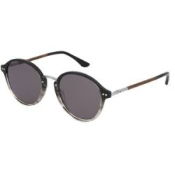 Masterdis Woodfellas 11715 Unisex-Sonnenbrille Vollrand Rund Acetat-Gestell, Schwarz