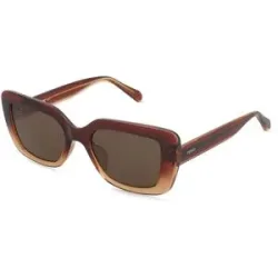 Safilo GmbH Fossil FOS 3181/S Damen-Sonnenbrille Vollrand Cat Eye Propionat-Gestell, Braun