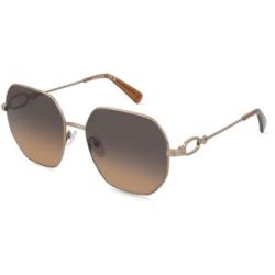 Marchon Germany GmbH Longchamp LO187S Damen-Sonnenbrille Vollrand Quadratisch Metall-Gestell, Bronze